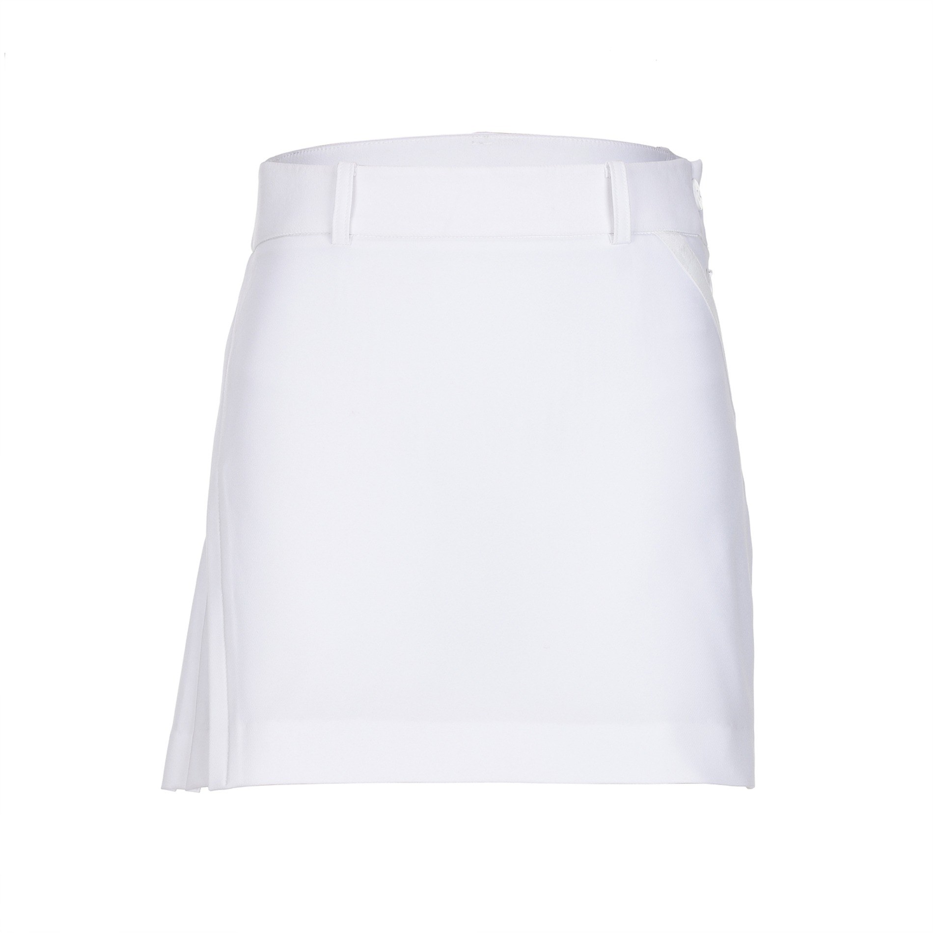 Diagonal Line Skirt White